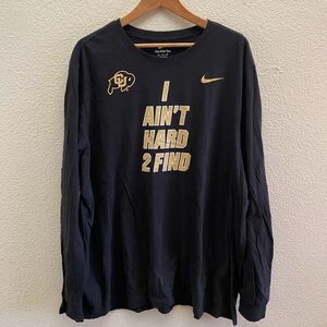 Colorado Buffaloes Coach Prime I Ain't Hard 2 Find Nike T-Shirt 2XL CU Buffs